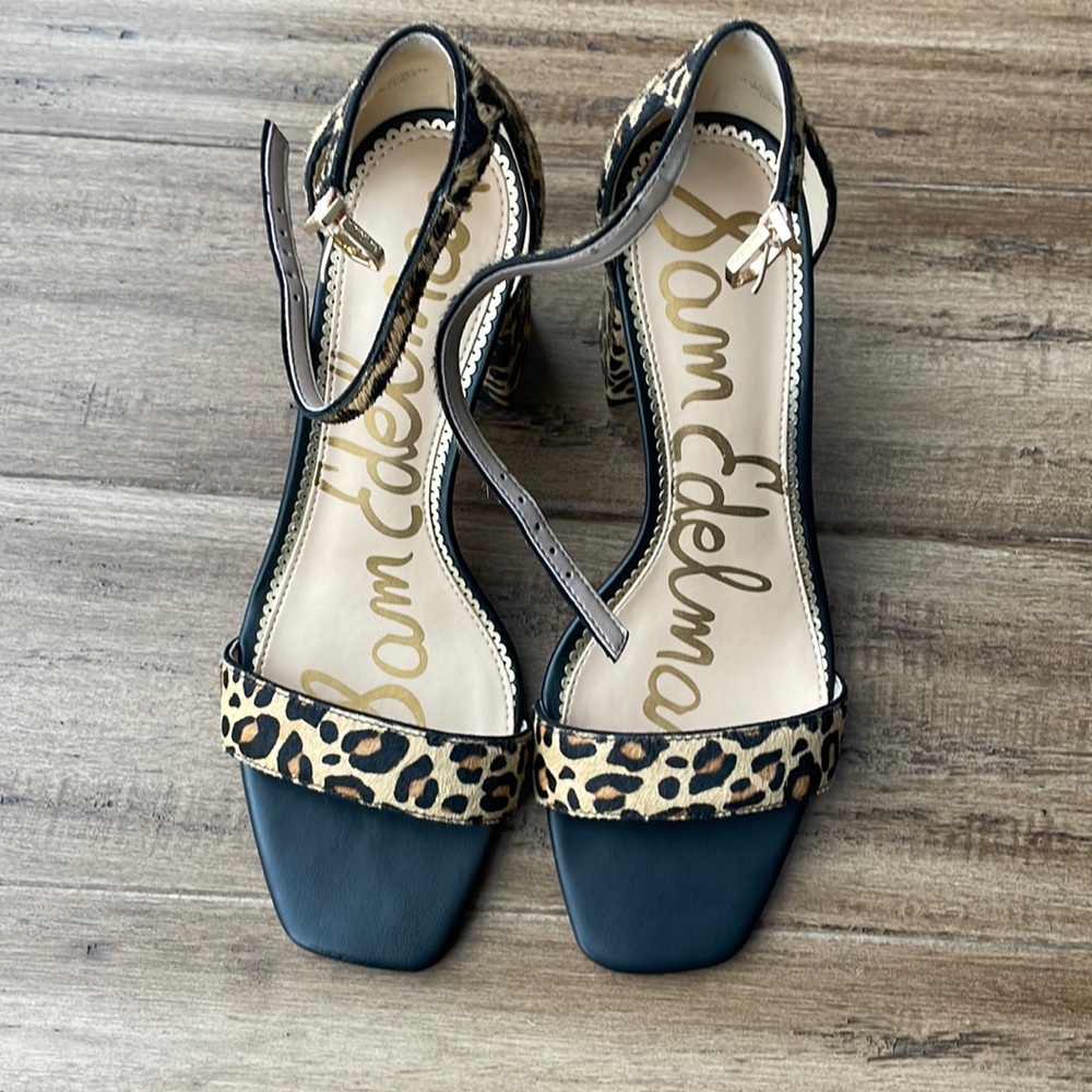 Sam Edelman Daniella Leopard Heel size 8